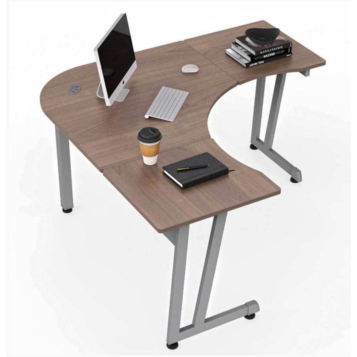 NACION MUEBLES - ESCRITORIO NACION MUEBLES GENEK COLOR MARRON