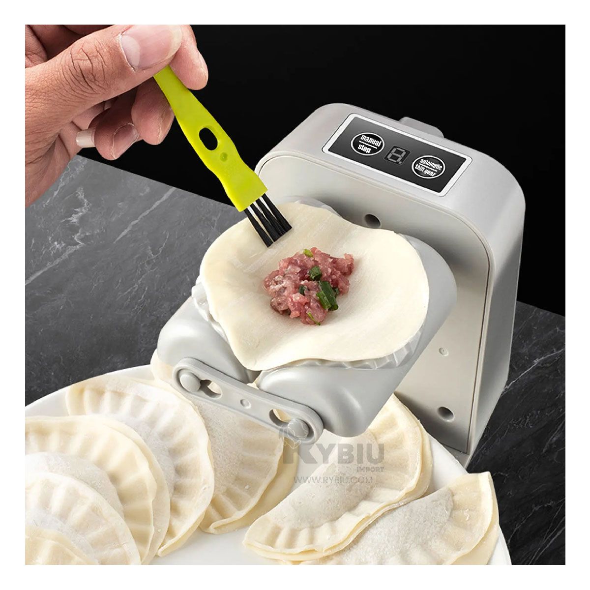 RYBIU IMPORT - Maquina para Hacer las Empanadas en Color Blanco