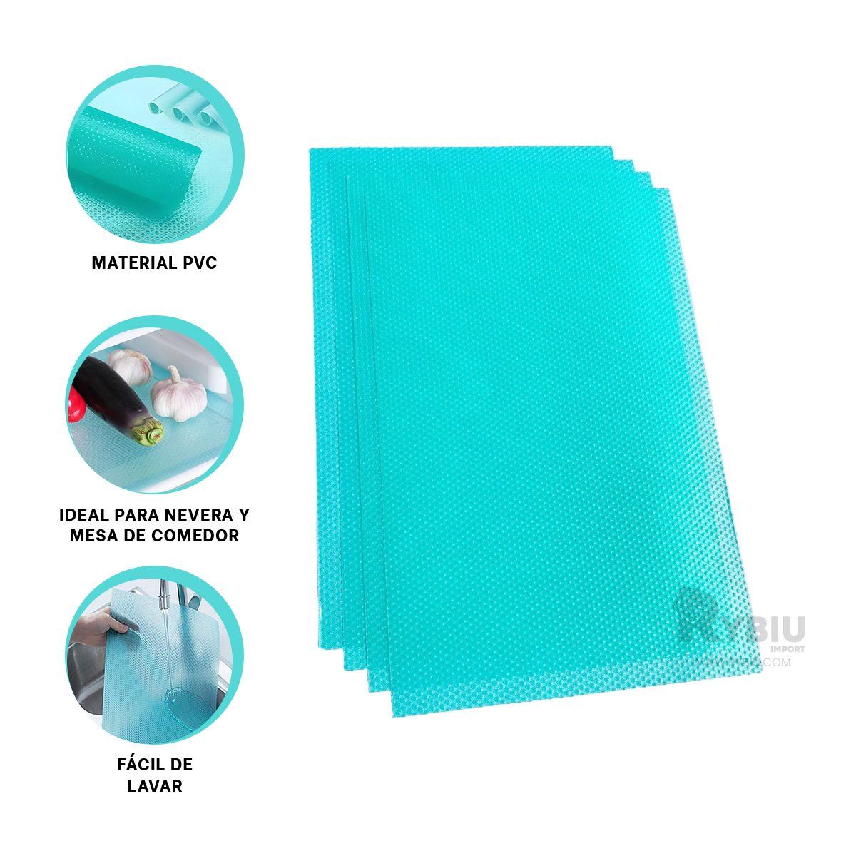 RYBIU IMPORT - Pack de Utilidad en Color Celeste Y+Post-it Adhesivos