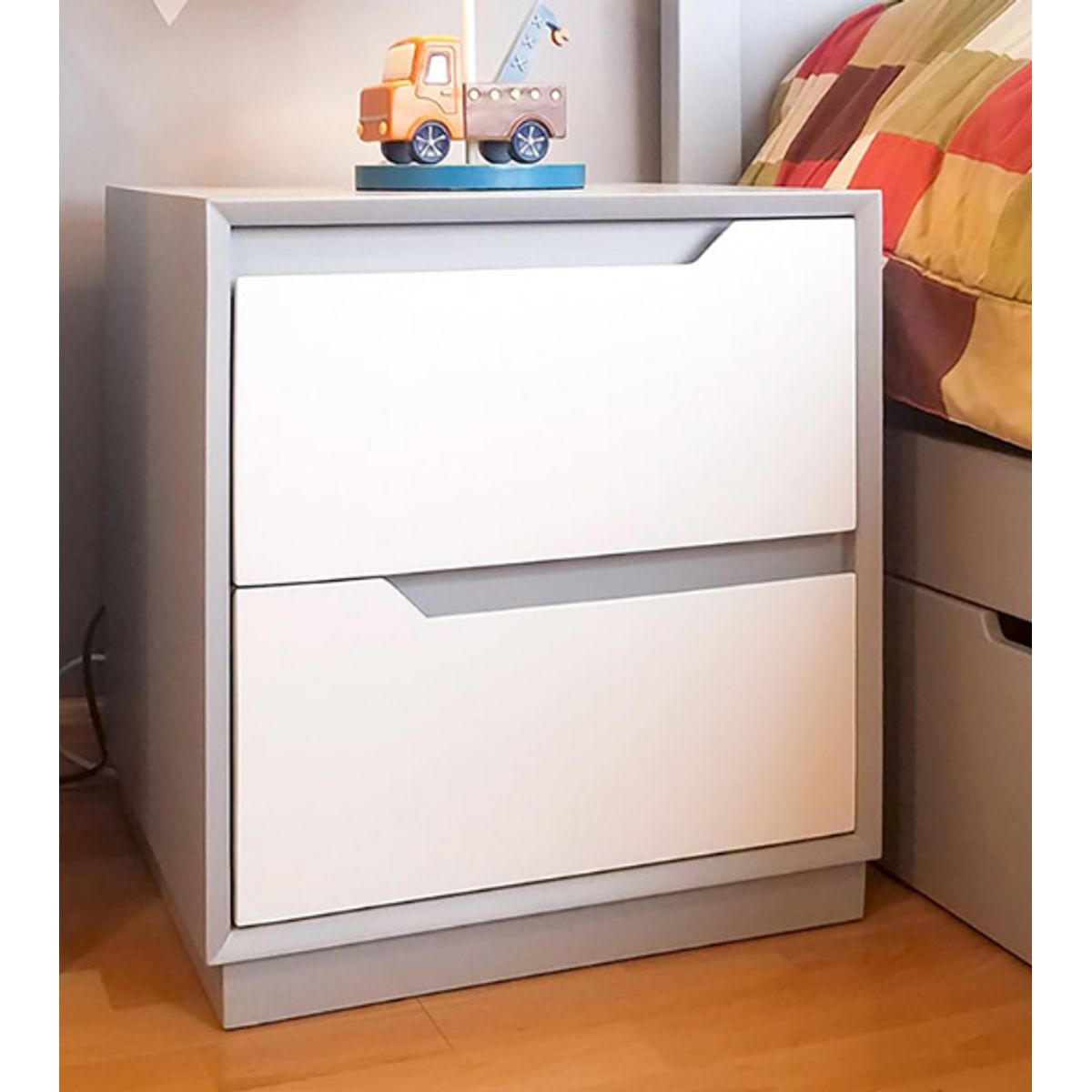 NACION MUEBLES - VELADOR NACION MUEBLES TILIN COLOR BLANCO