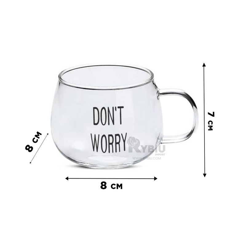 GENERICO - Vaso con Lema de 350ML Transparente Y+Banderitas Adhesivas