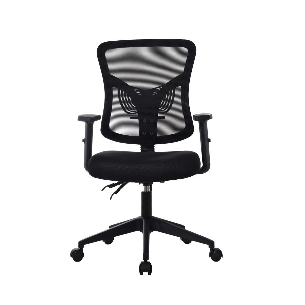 OFIDEAS - Silla de Oficina Ergonómica Fone Ultra Negro Gerente Nylon Ofideas