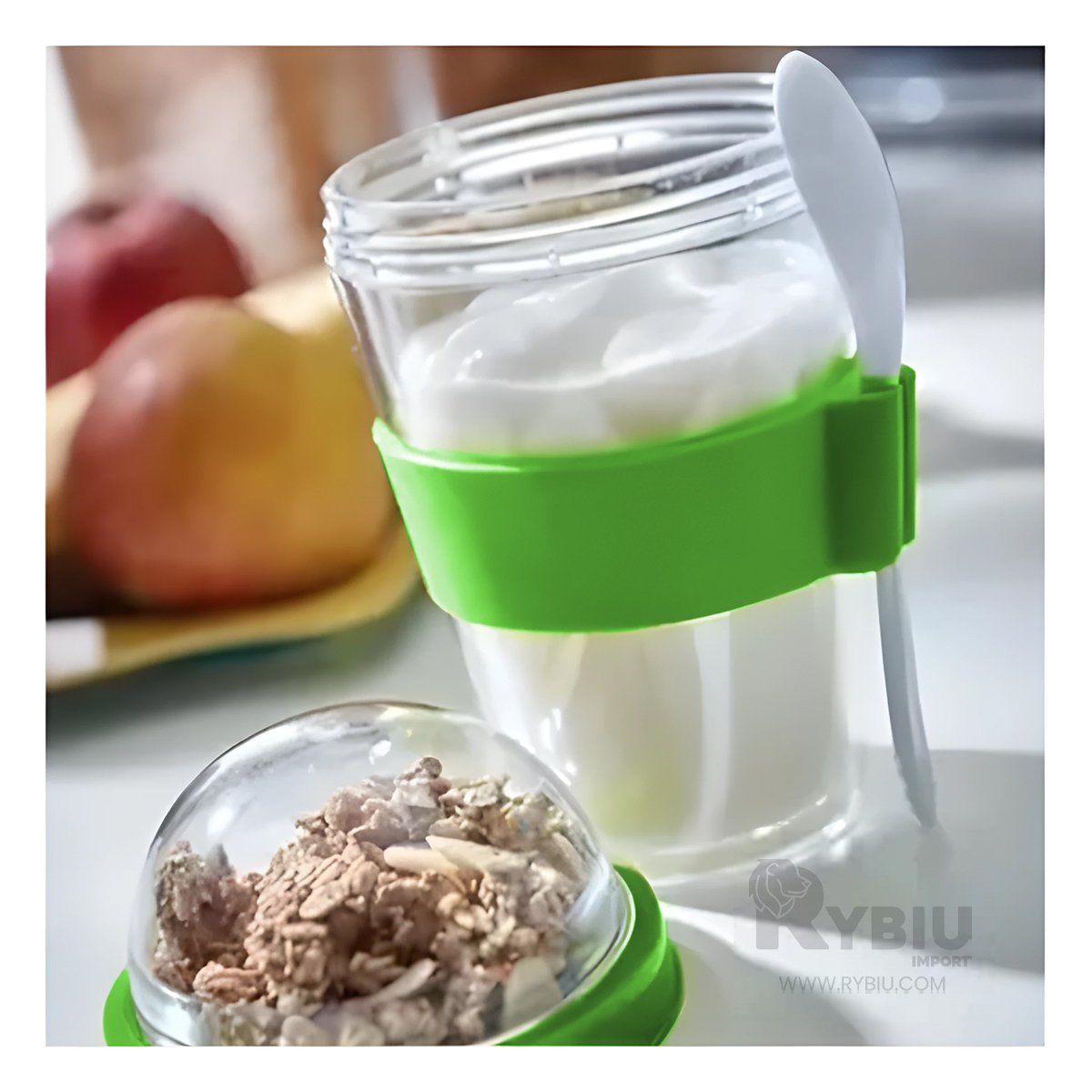 RYBIU IMPORT - Taza Sencilla y Eficaz 350ML Verde Limon Y+Gift MiniAgenda