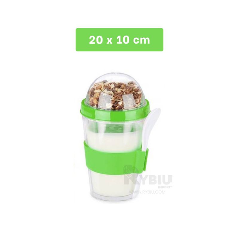 RYBIU IMPORT - Pocillo Versatil de Verde Limon Y+Regalo Ligas para Peinar
