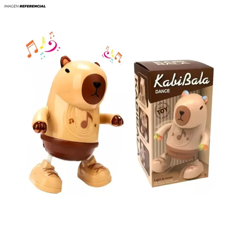 GENERICO - Capibara Bailarín Articulado musical con luces