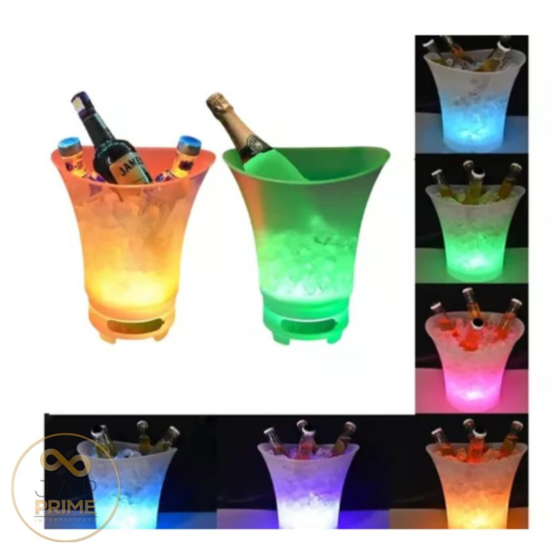 GENERICO - HIELERA CON BLUETOOTH  PARLANTE Y LUCES LED