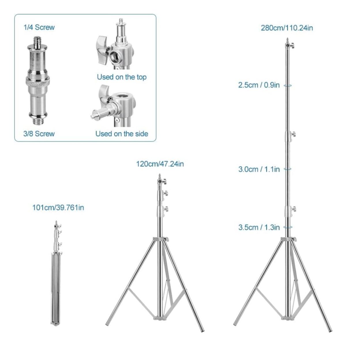 GENERICO - Parante de 2.8 metros de Acero