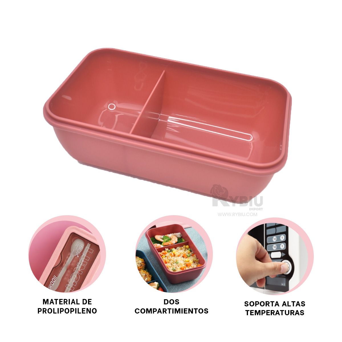 RYBIU IMPORT - Envase para Paseos en Color Rosado Y+Ligas de Regalo