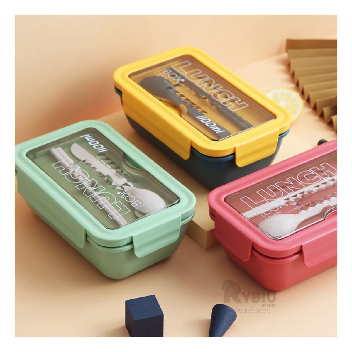 RYBIU IMPORT - Taper Multiuso de Color Verde Y+Papel de Regalo