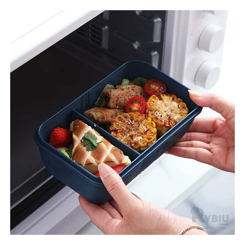 RYBIU IMPORT - Taper Eficiente de Comida en Color Azul Y+Regalo Agendita