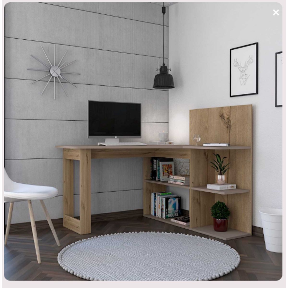 NACION MUEBLES - ESCRITORIO NACION MUEBLE MARK COLOR BEIGE