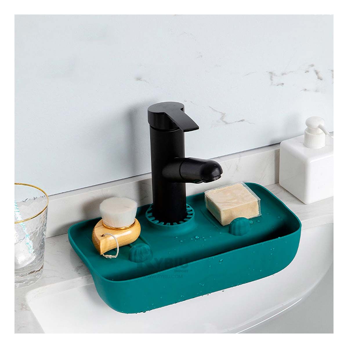 RYBIU IMPORT - Escurridor Versatil en Color Verde Y+Regalo Agendita