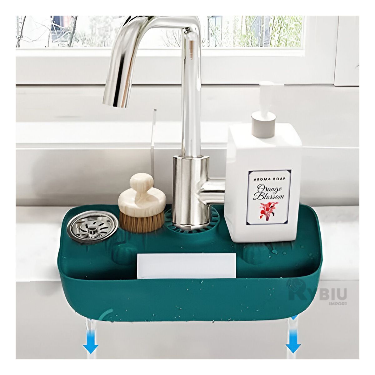 RYBIU IMPORT - Escurridor Ergonomico en Color Verde Y+Regalo Stickers