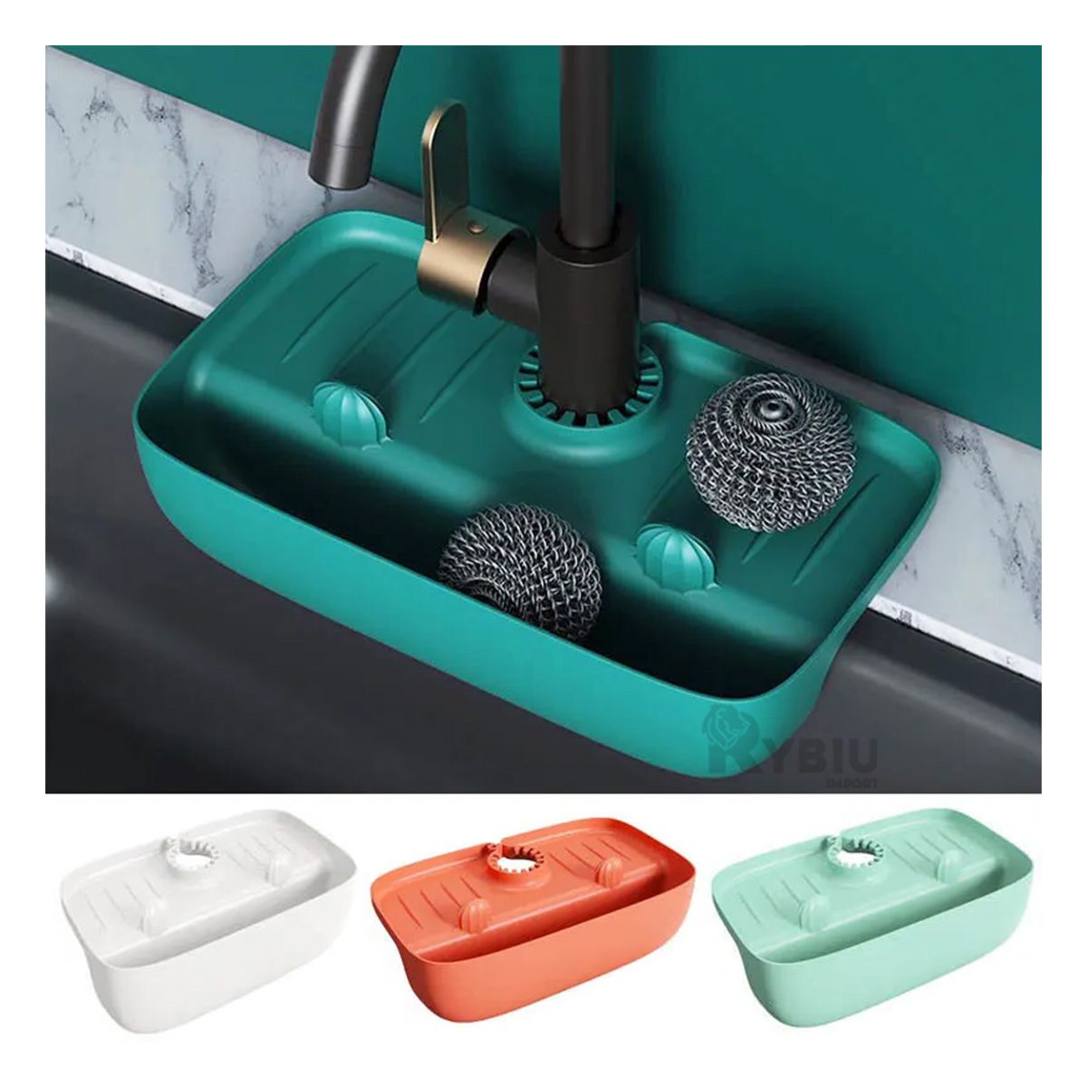 RYBIU IMPORT - Bandeja Ligera en Color Verde Y+Envoltorio de Regalo