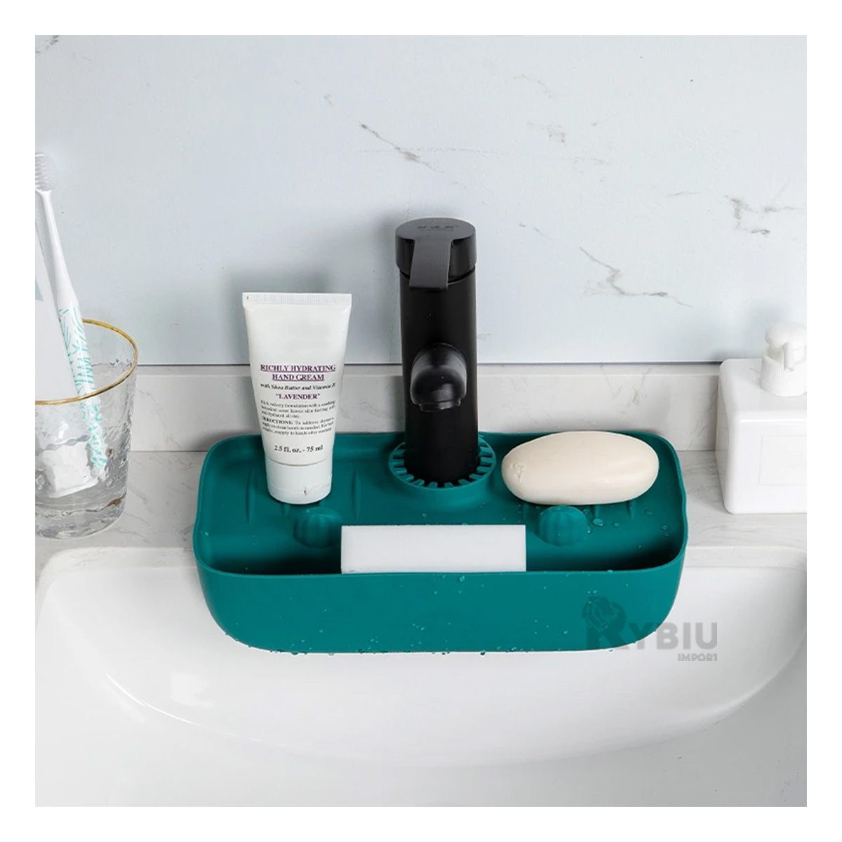 RYBIU IMPORT - Bandeja Sencilla de Colocar en Verde Y+Gift Stickers