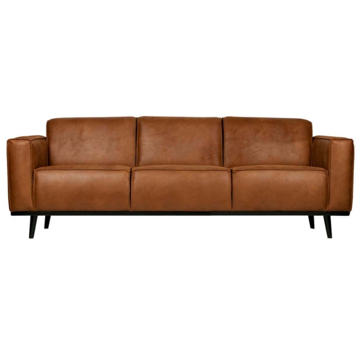 YOLODECORO - Sofá 3 Cuerpos Statement Cuero Marrón Caramelo