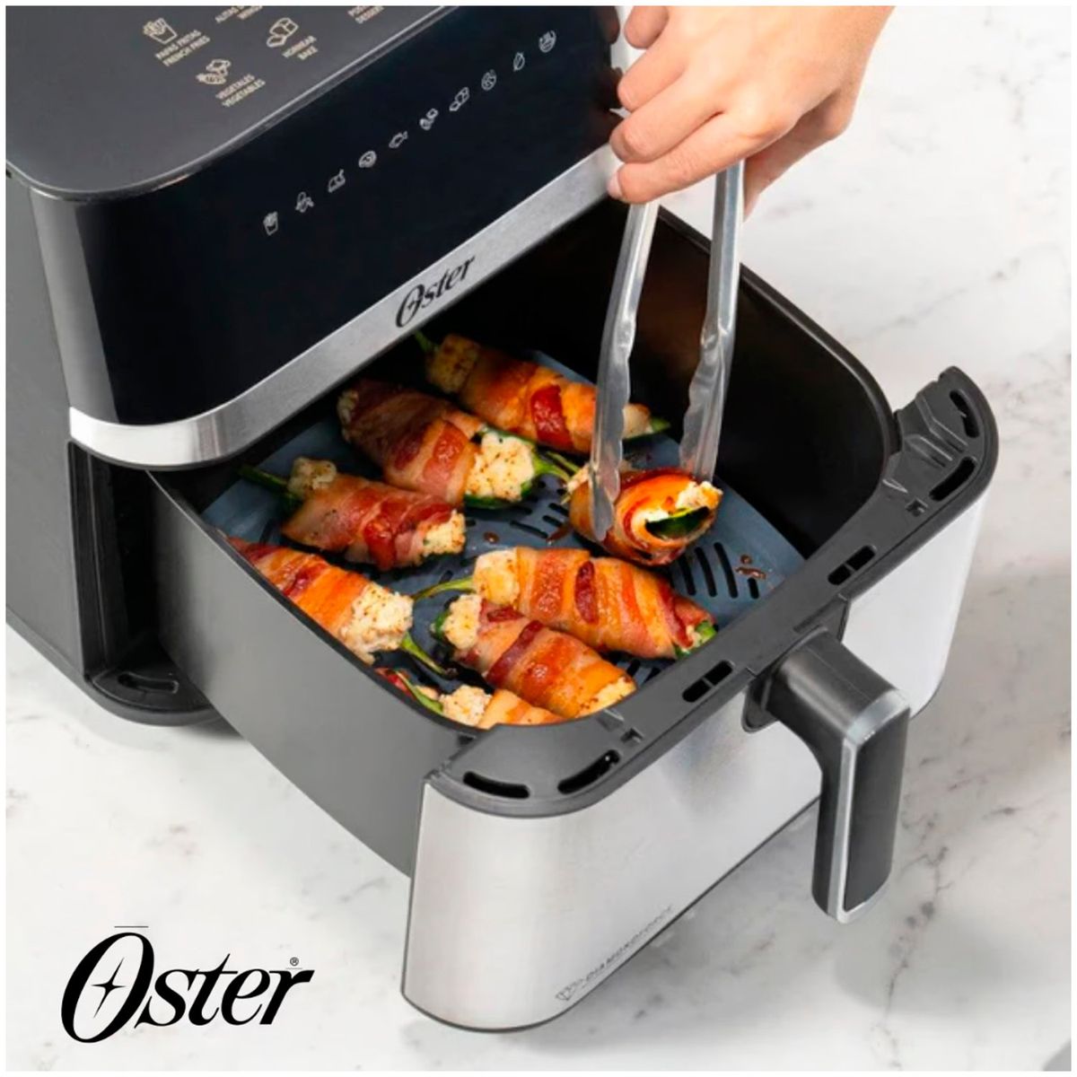 OSTER - Freidora de Aire Digital Oster de 7.5 L con 10 programas CKSTAF75DSSDF