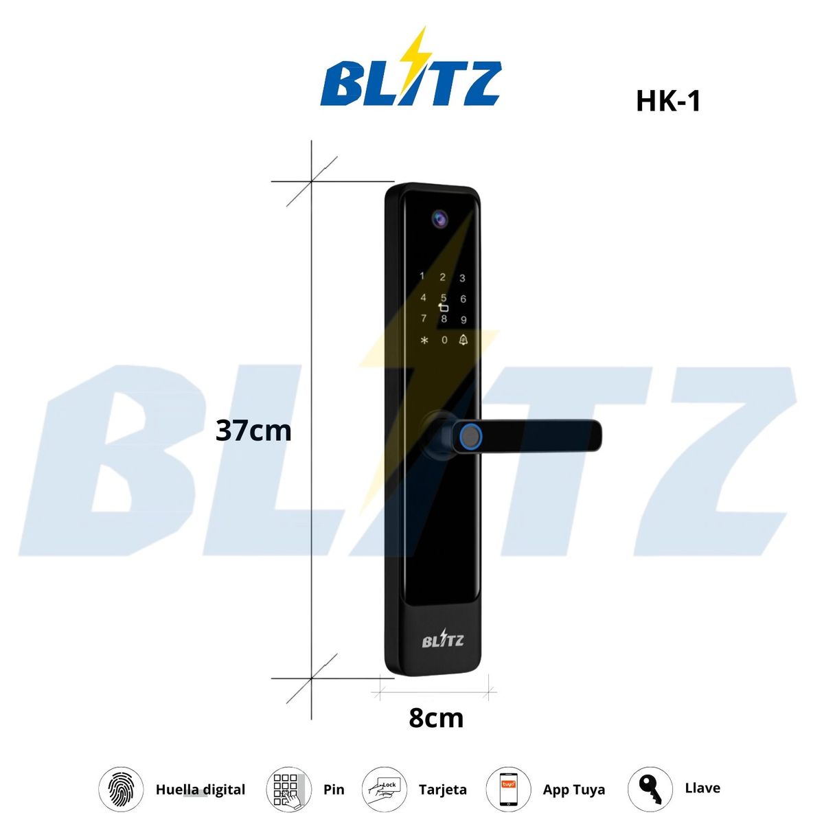 BLITZ - Cerradura Inteligente Wifi Cámara HK-1