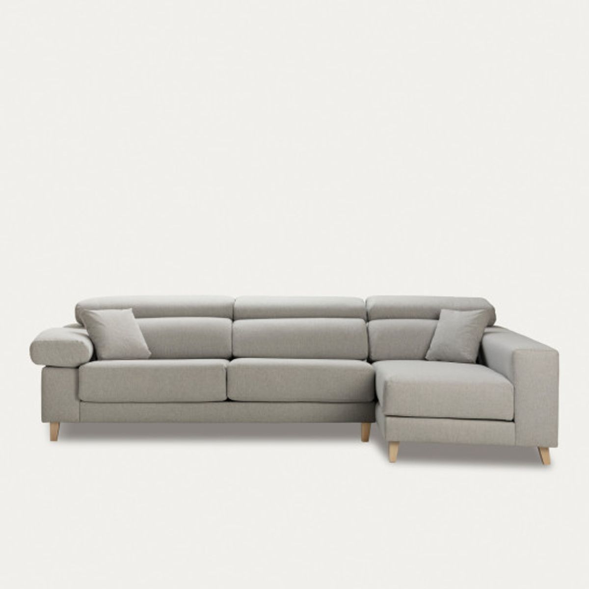 YOLODECORO - Seccional con Chaise Longue a la Derecha Air Cemento