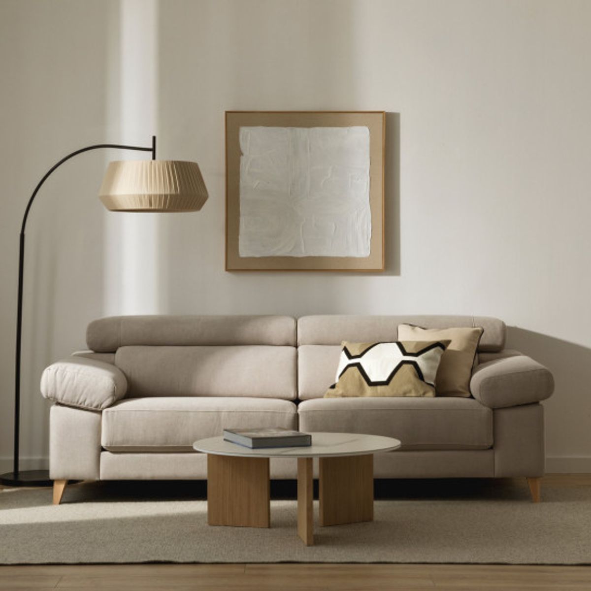 YOLODECORO - Sofá 3 Cuerpos Air Perla