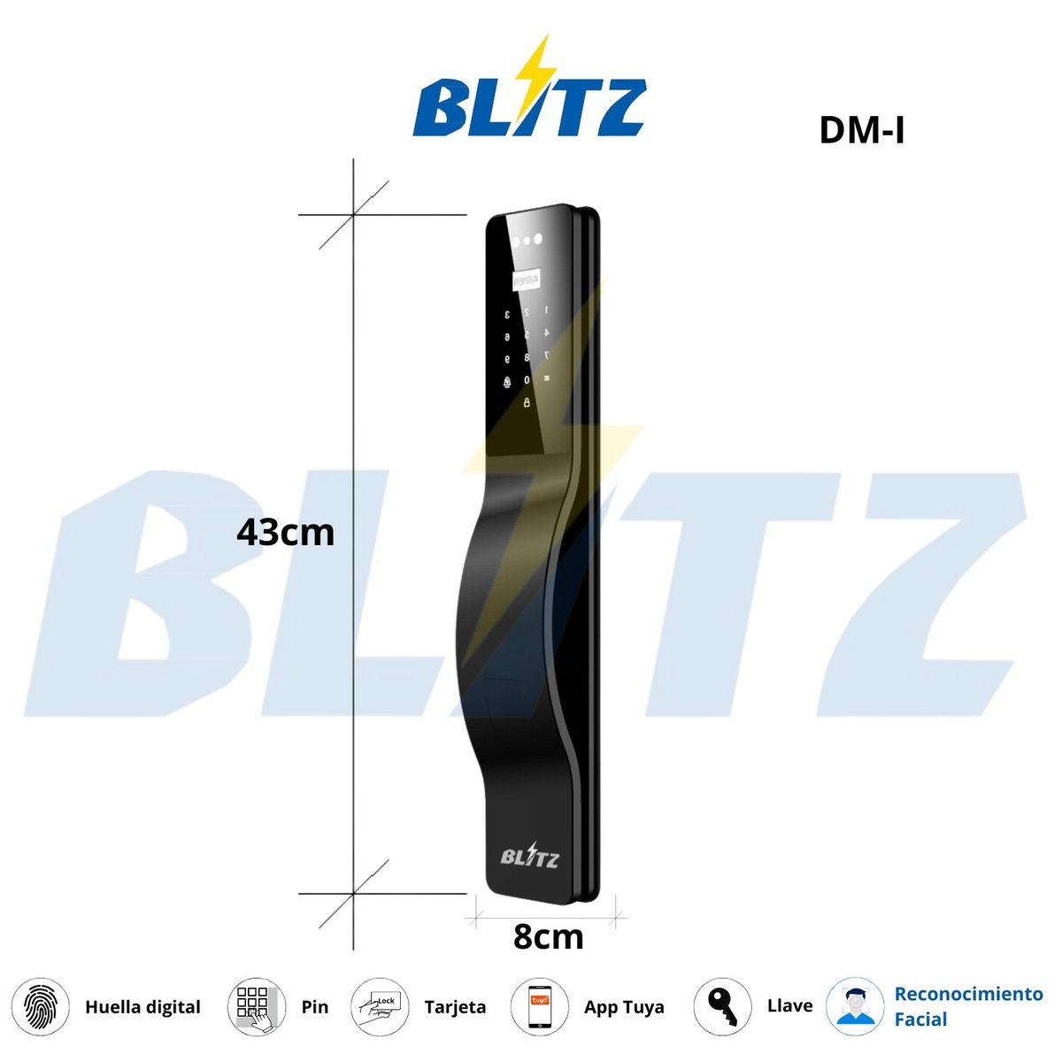 BLITZ - Cerradura Inteligente Wifi Cámara DM-I