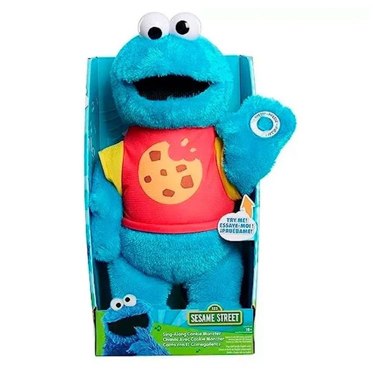 SESAME STREET - SESAME STREET MONSTER COOKIE PELUCHE CANTA CON LUCES