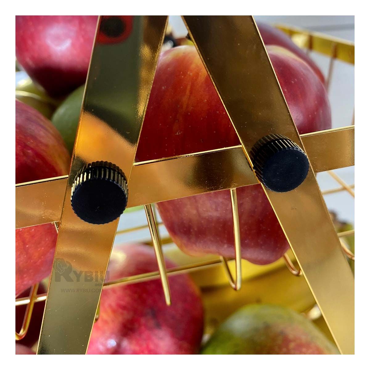 RYBIU IMPORT - Frutero Funcional y Practico en Dorado Y+Regalo Stickers