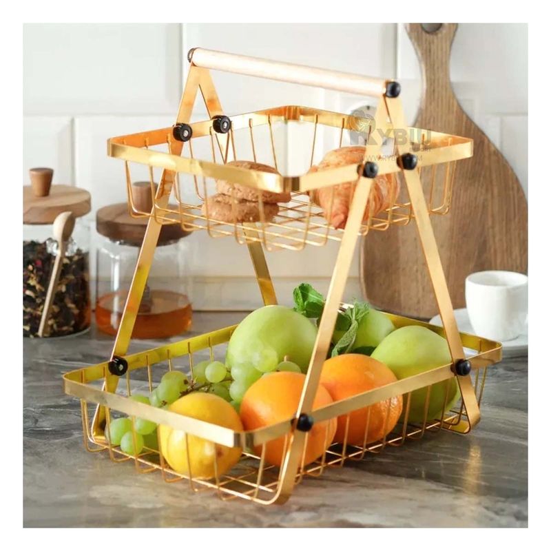 RYBIU IMPORT - Organizador Simple de Usar en Dorado Y+Banderitas Adhesivas