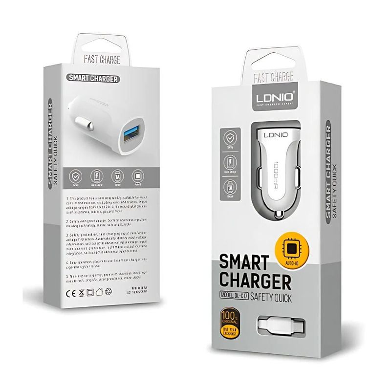 GENERICO - Cargador de coche de carga rápida de 24A con Cable micro USB