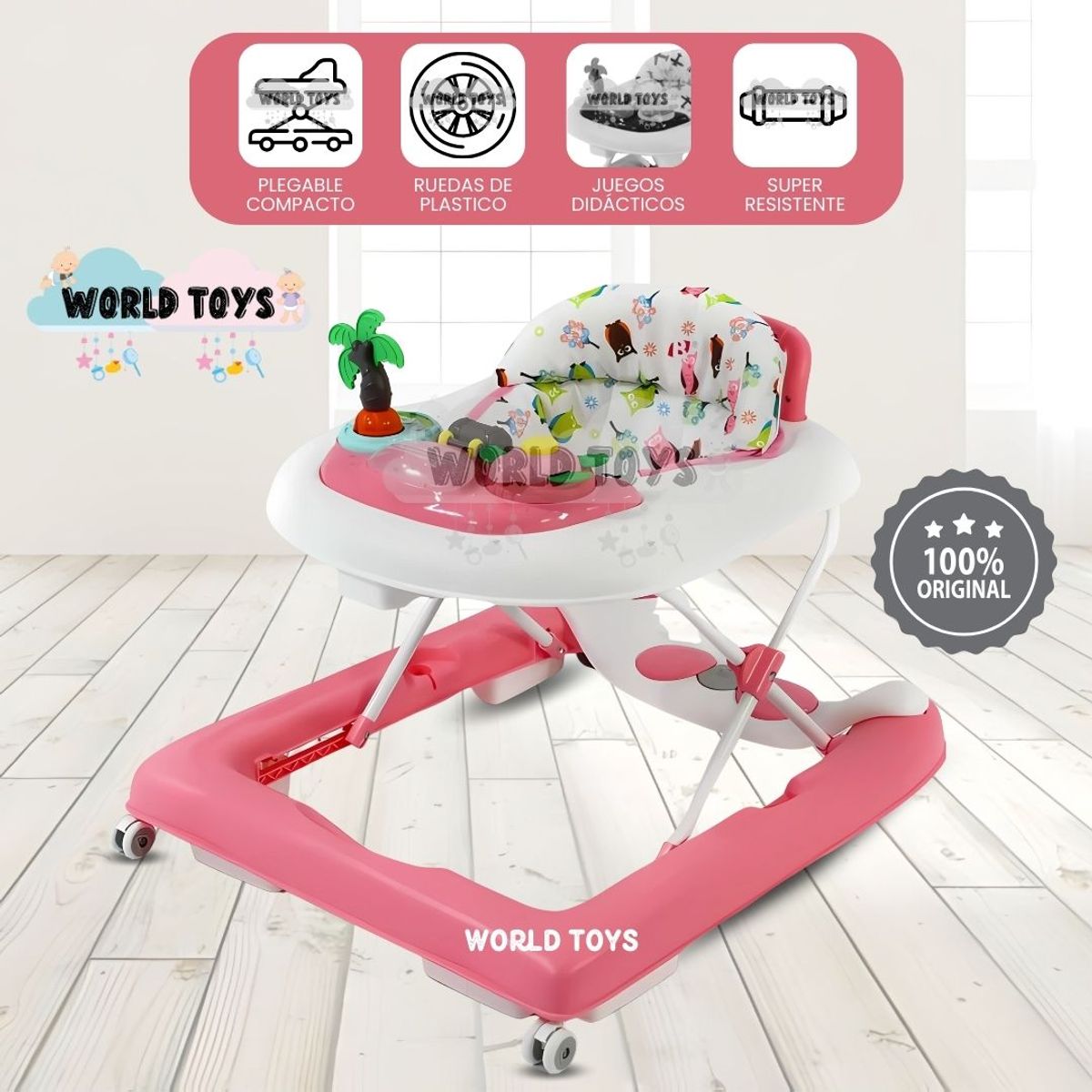 BABY - Andador Didáctico «MyWalkie» Edición Limitada Pink