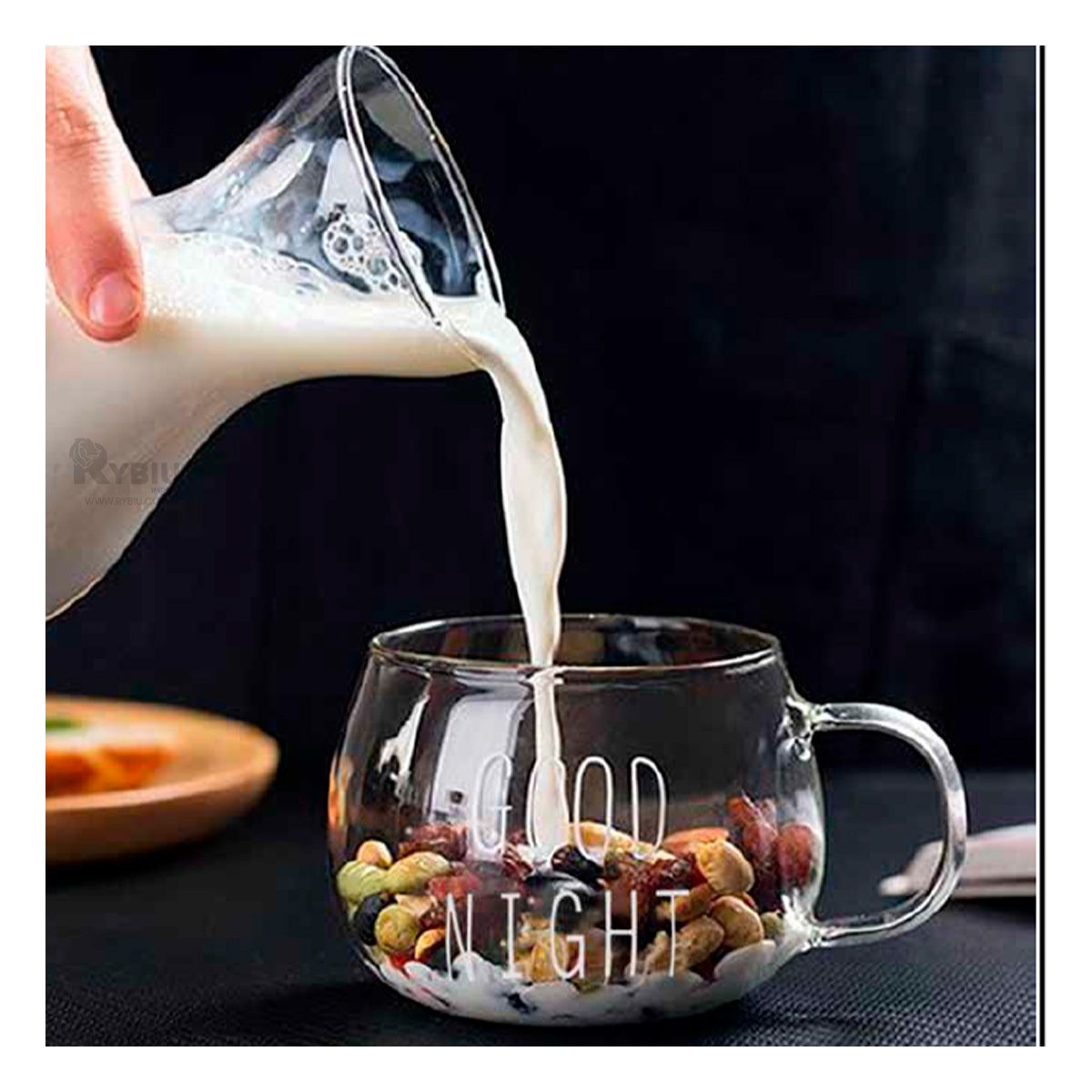 RYBIU IMPORT - Taza para Desayuno Versatil Good Night Y+Regalo Agendita