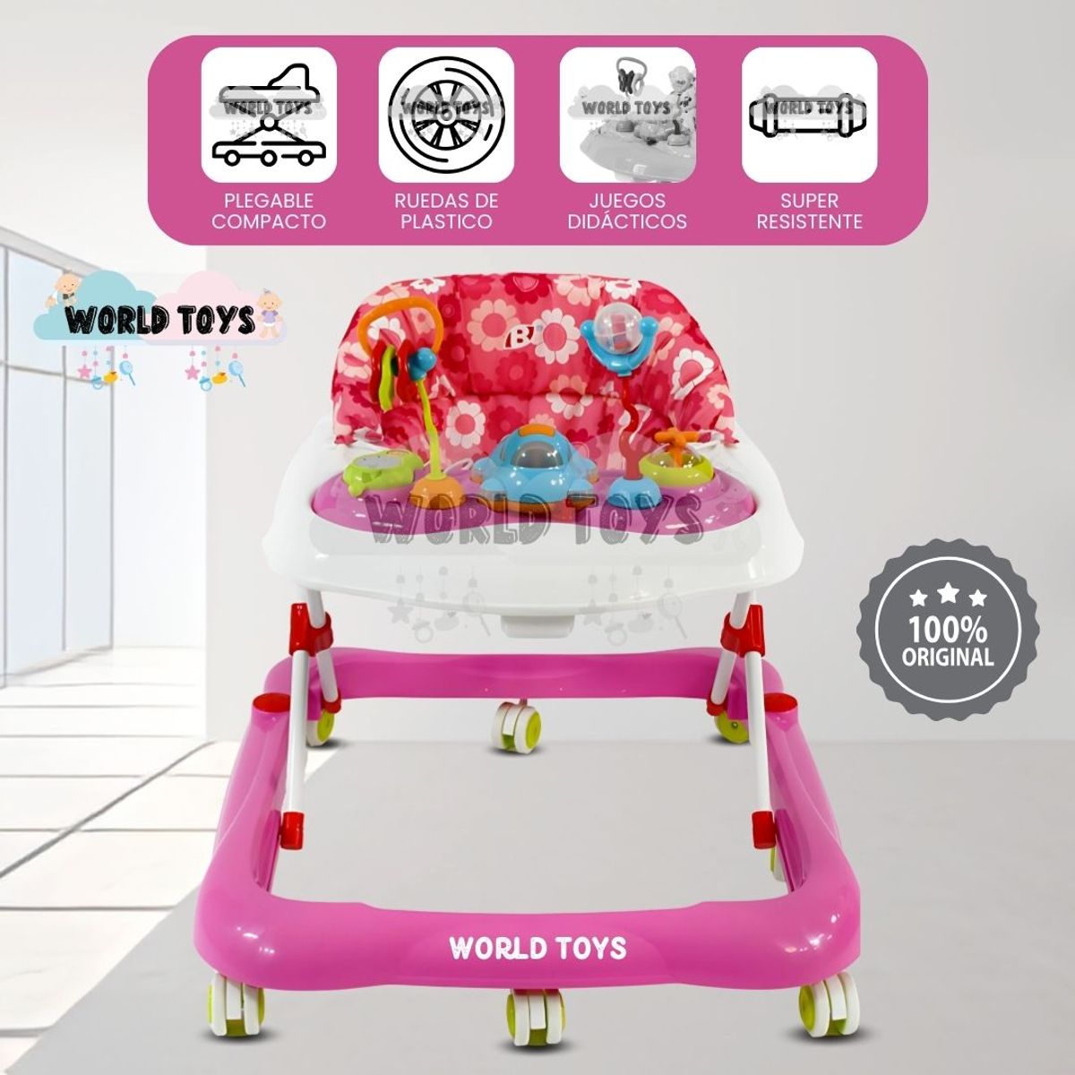 Baby - Andador Didáctico «MyWalkie II» Edición Limitada Pink