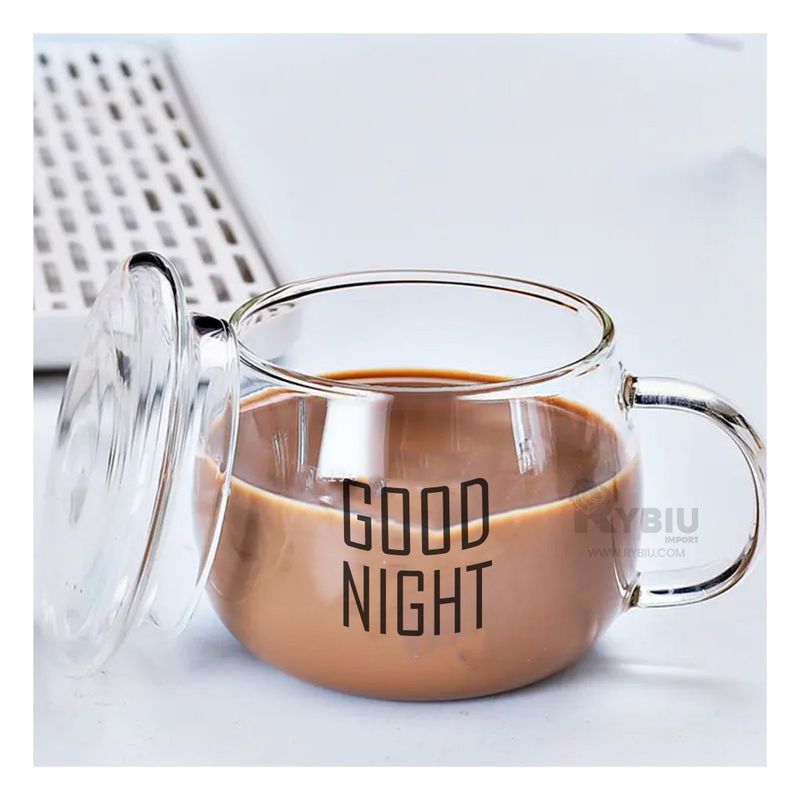 GENERICO - Taza para Latte Funcional de Good Night Y+Regalo Stickers