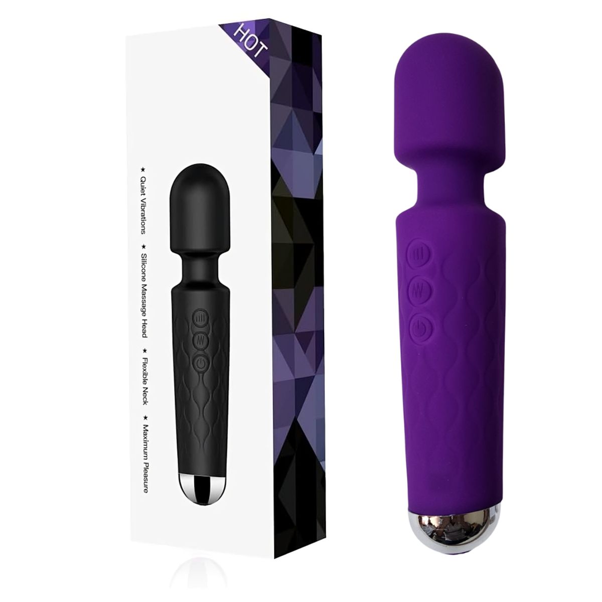 GENERICO - Vibrador estimulador de clítoris 20 modos de vibración con relieve