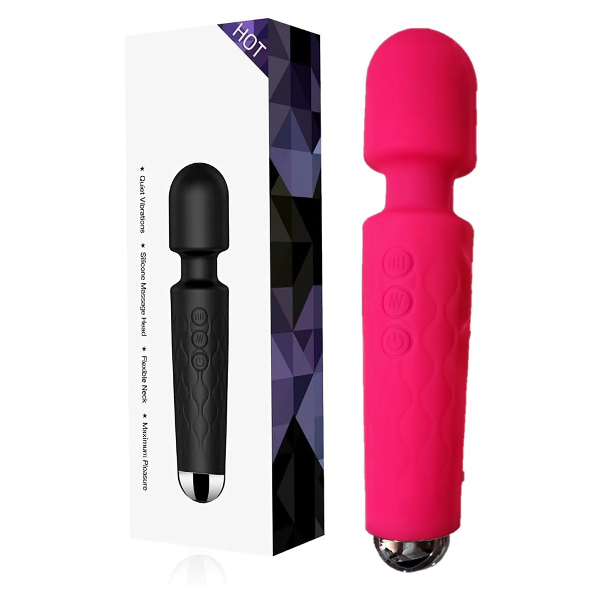 GENERICO - Vibrador estimulador de clítoris 20 modos de vibración con relieve