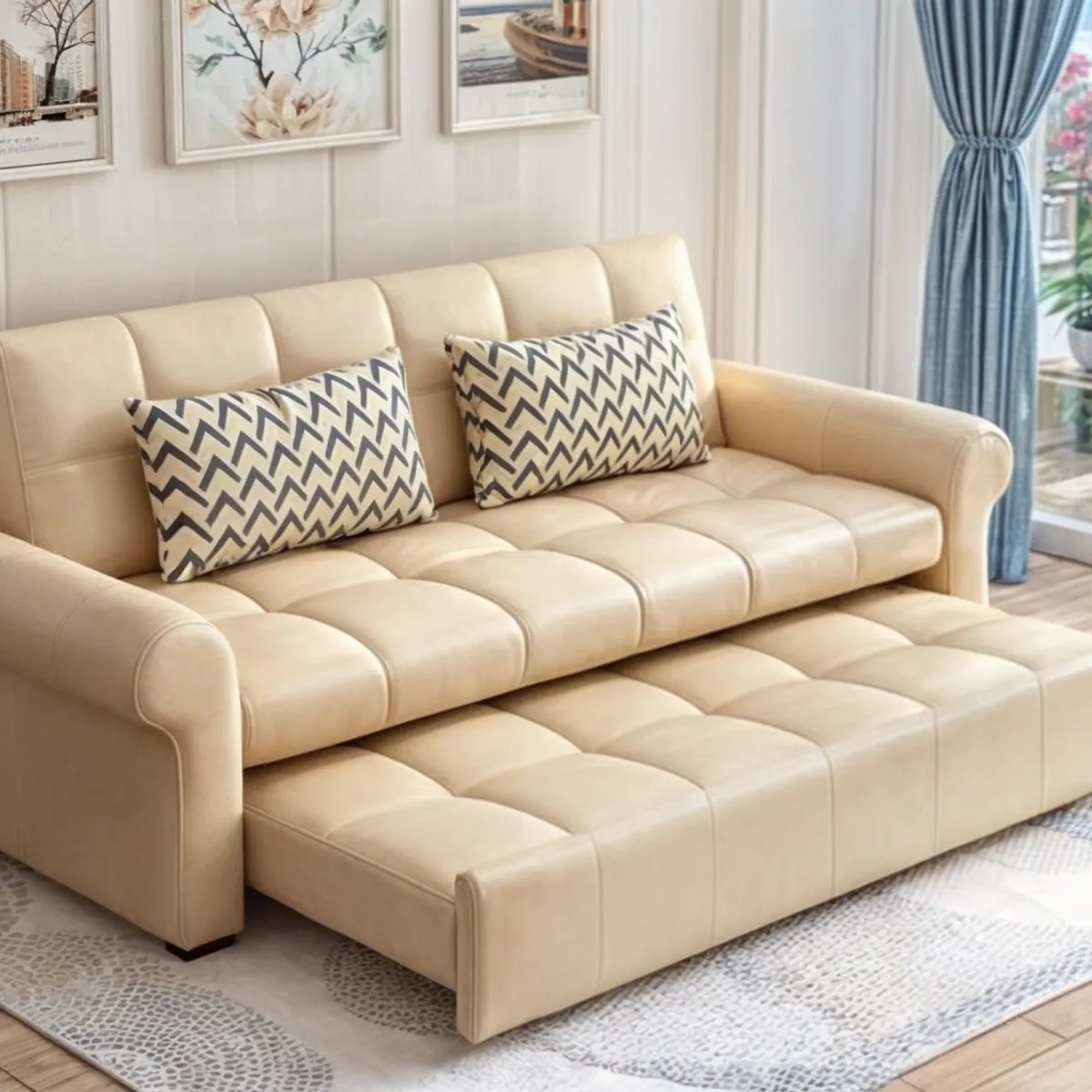 GENERICO - Sofa Cama Brazos Toronto 2 Plz - Beige
