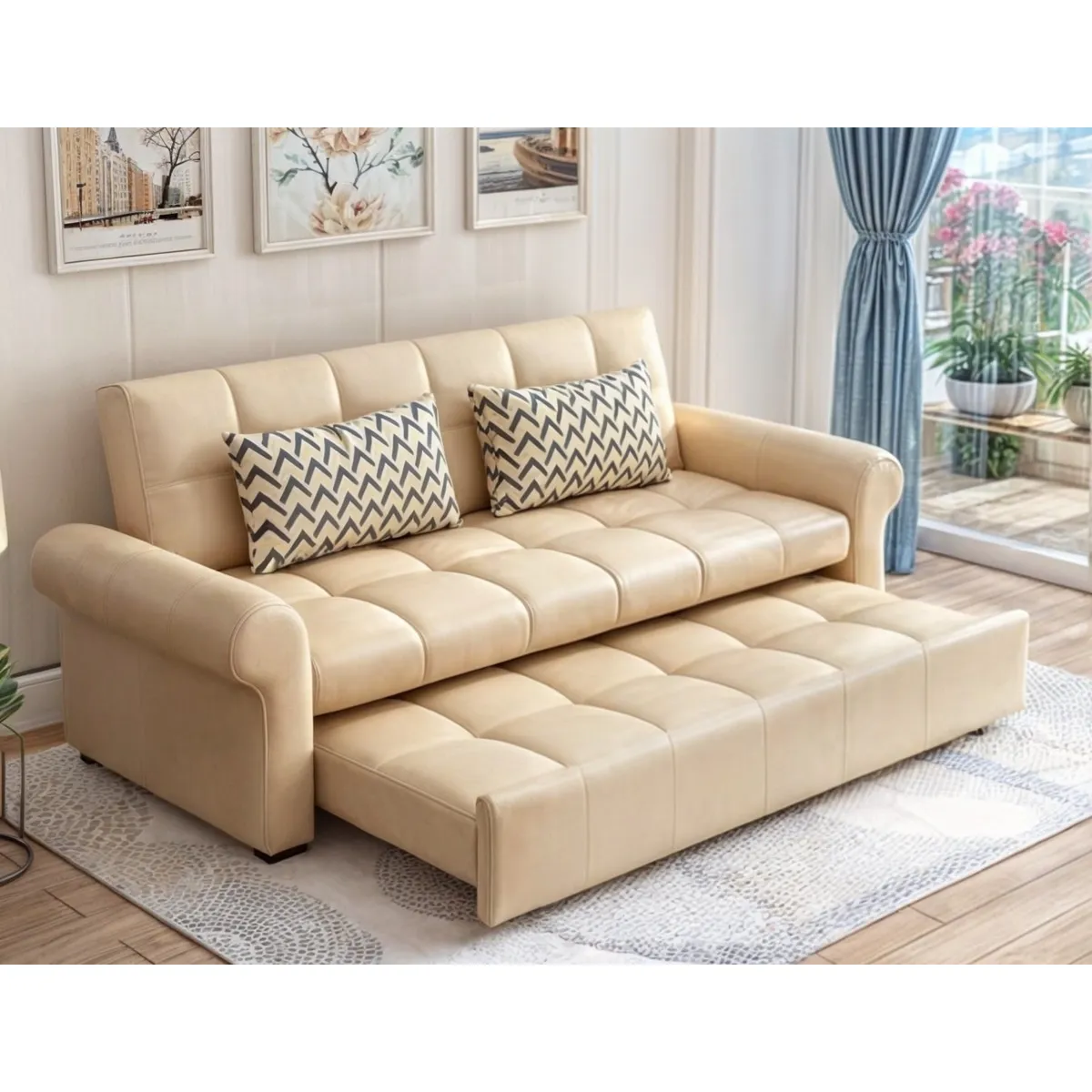 GENERICO - Sofa Cama Brazos Toronto 2 Plz - Beige