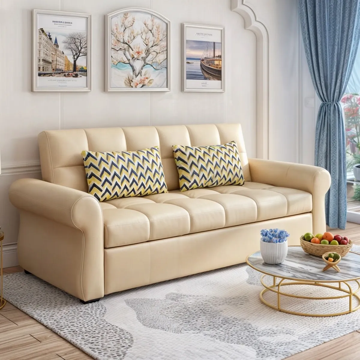 GENERICO - Sofa Cama Brazos Toronto 2 Plz - Beige