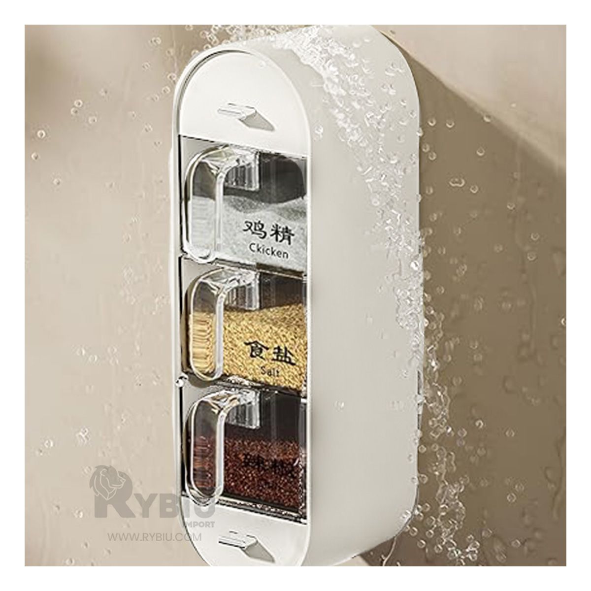 GENERICO - Dispensador Compacto para Cocina Blanco Y+Regalo Stickers