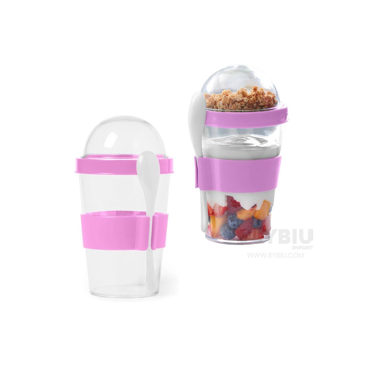 GENERICO - Pocillo de Liquido 350ML Rosado Y+Post-it Adhesivos