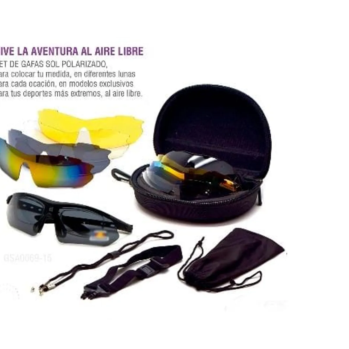 GENERICO - Lentes tactico 5 lunas intercambiables