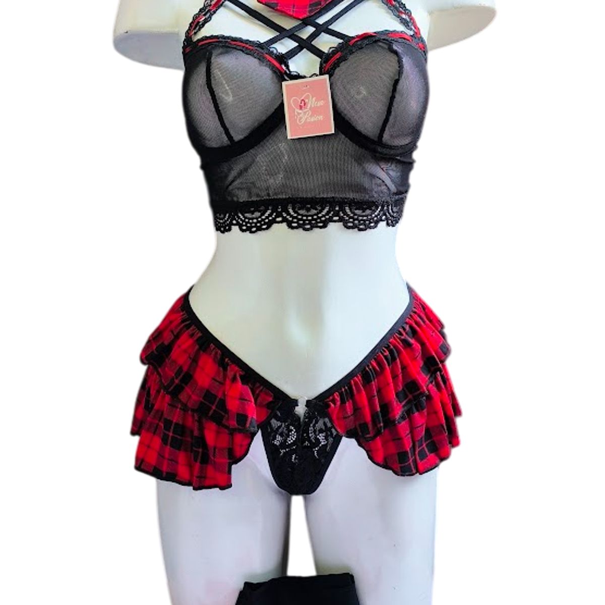 GENERICO - DISFRAZ COLEGIALA LENCERIA SEXY