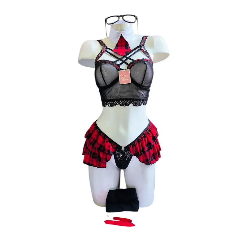 GENERICO - DISFRAZ COLEGIALA LENCERIA SEXY
