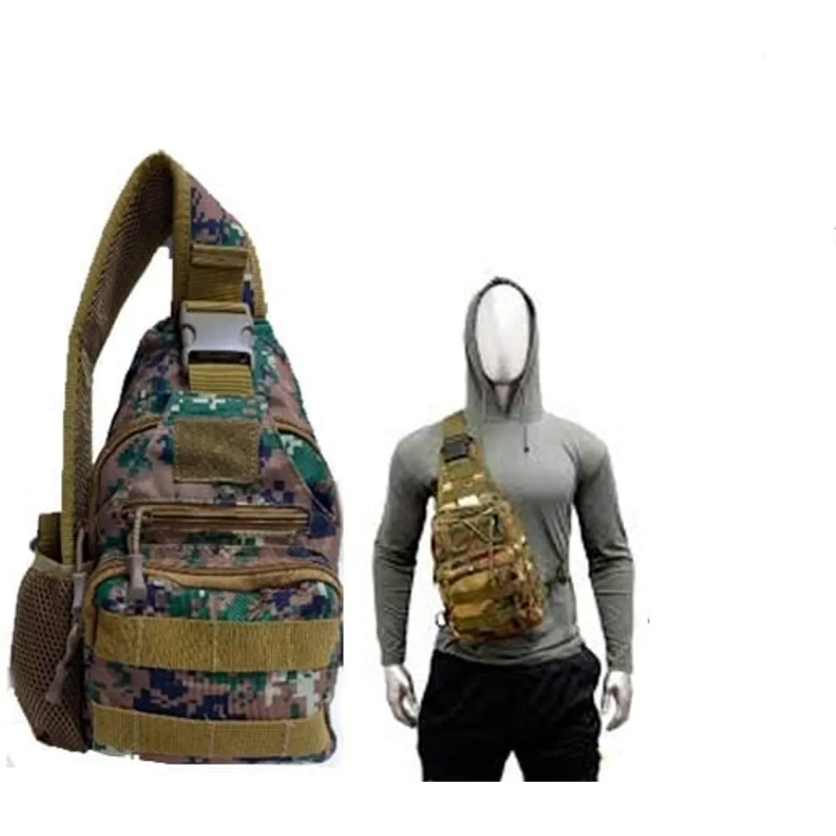 GENERICO - Riñonera táctica camuflada