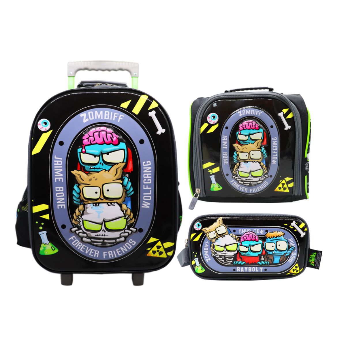 CHILDRENS CLUB - Pack Escolar Maleta Oficio Premium Ultra Zombies Negro