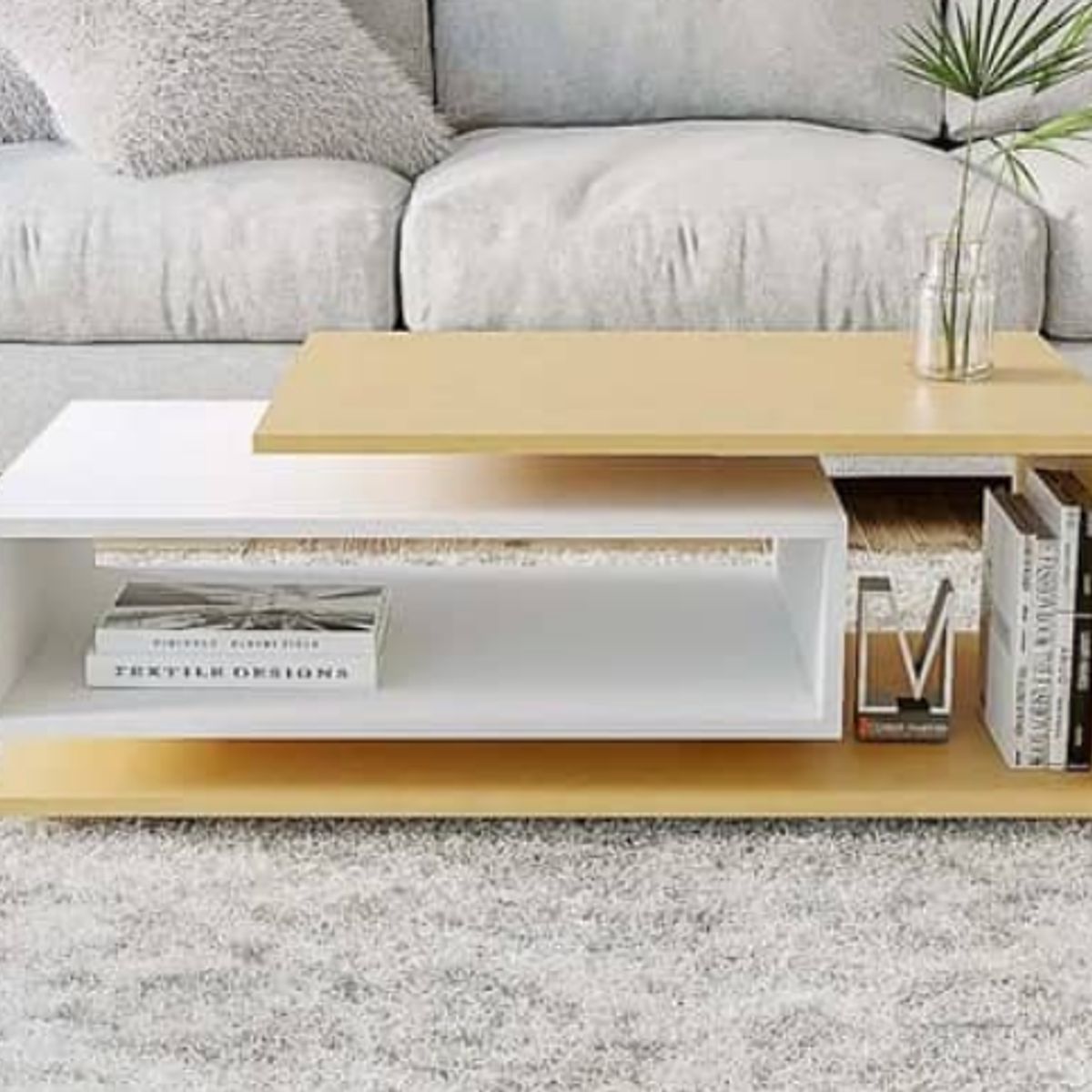 NACION MUEBLES - MESA DE CENTRO NACION MUEBLES RAMON COLOR BEIGE