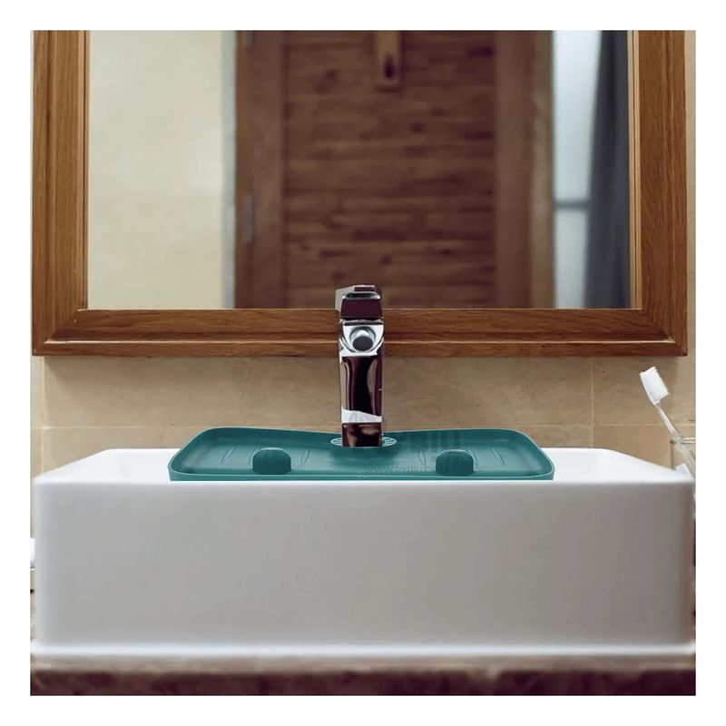 GENERICO - Escurridor de Silicona para Lavadero en Color Verde