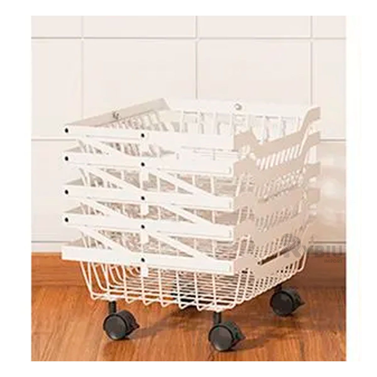 GENERICO - Verdulero Plegable de 5 Pisos en Color Blanco