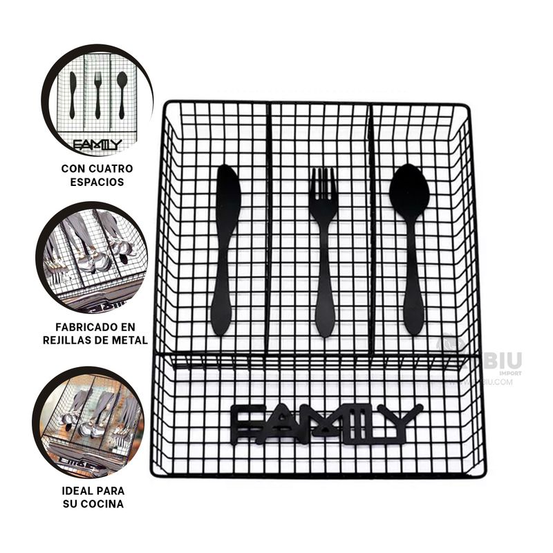 GENERICO - Cajon para Servicios Compacto en Negro Y+Post-it Adhesivos