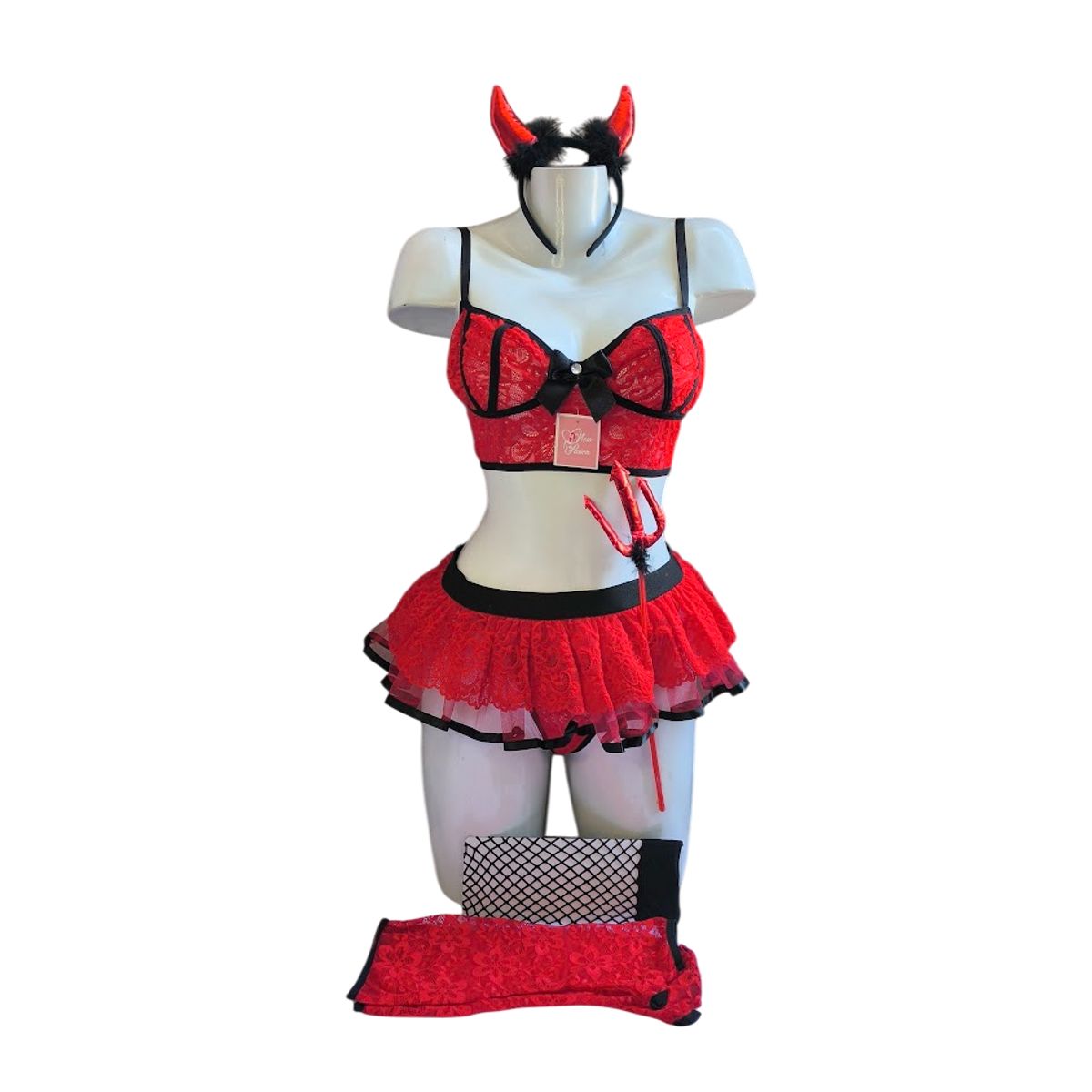 GENERICO - DISFRAZ DE DIABLITA LENCERIA SEXY DIABLA